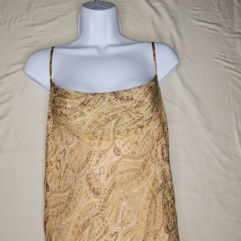 Y2k Forever 21 Midi Slip Dress L Cowl Neck Wedding Guest Date Night Sheer